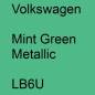 Preview: Volkswagen, Mint Green Metallic, LB6U.